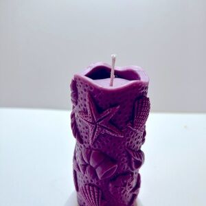Hand Crafted Lavender Scented Candle (Pillar)